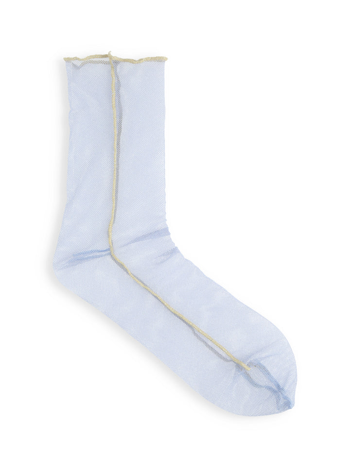 Tabio 01114-1031 Tulle Socks Aqua Blue