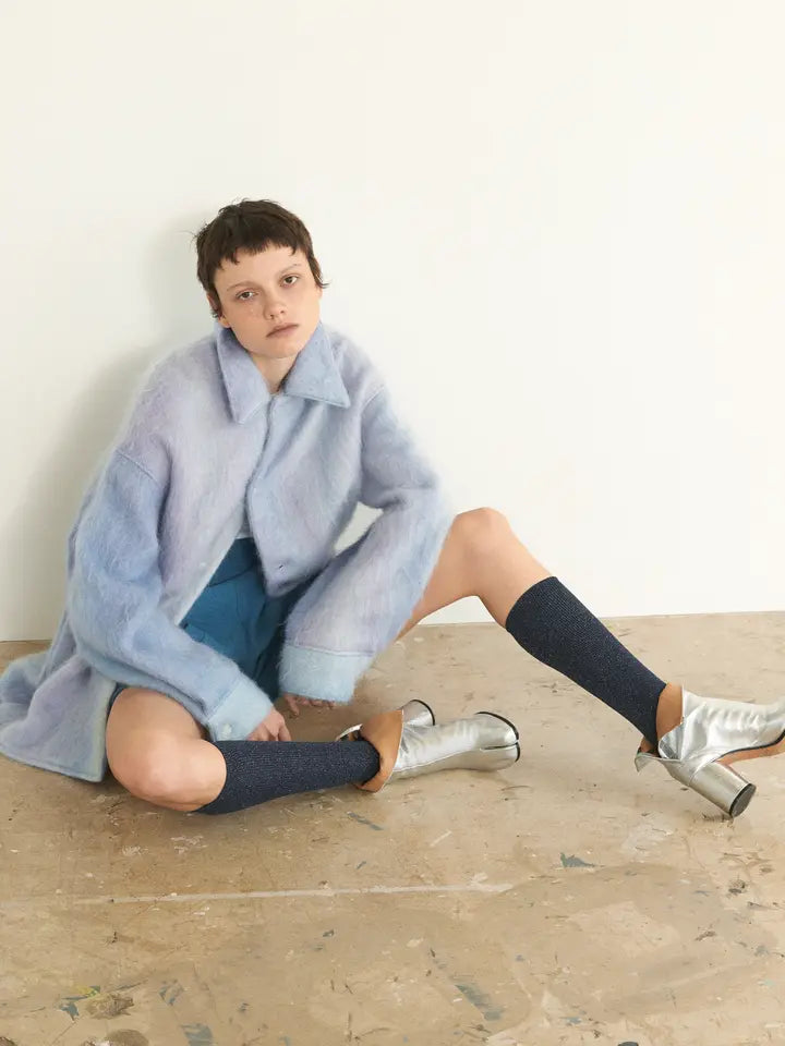 Tabio 021170005 Lamellibu tabi high socks Silver
