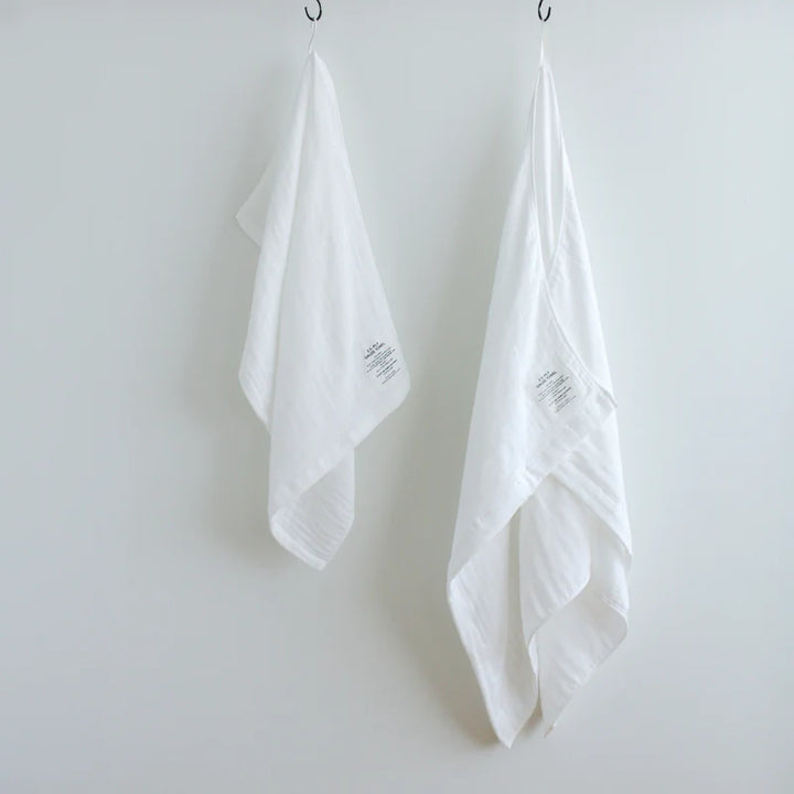 2.5 PLY GAUZE washcloth WHITE