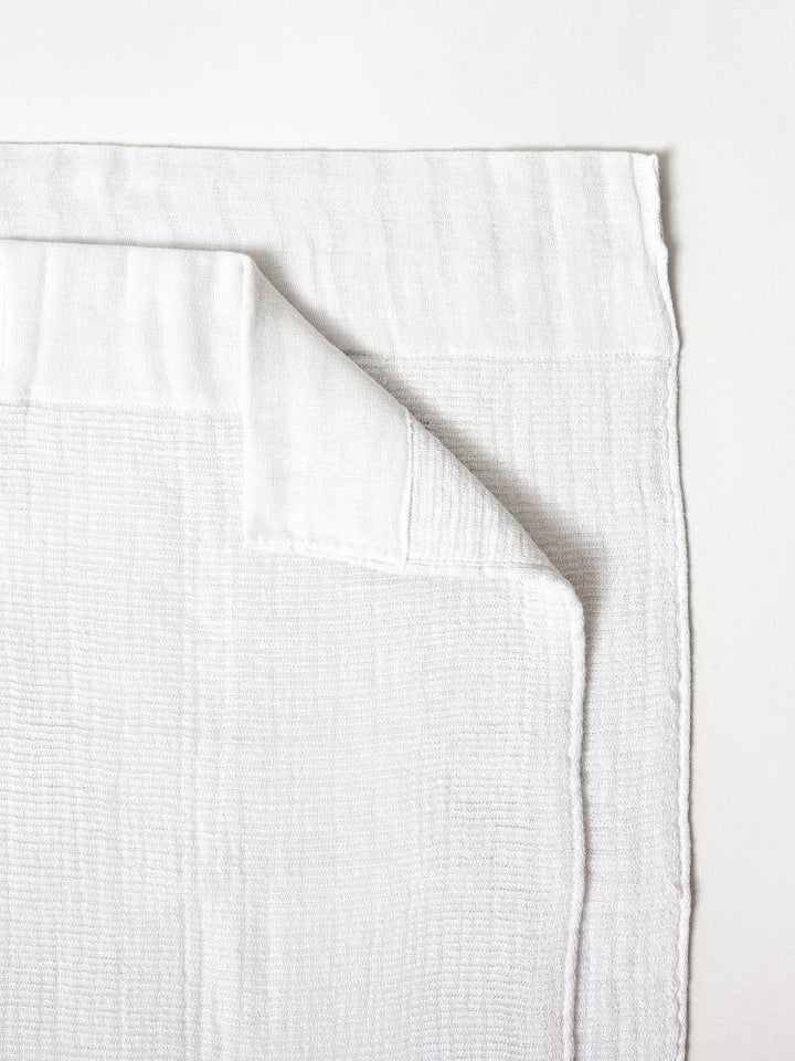 2.5 PLY GAUZE washcloth WHITE