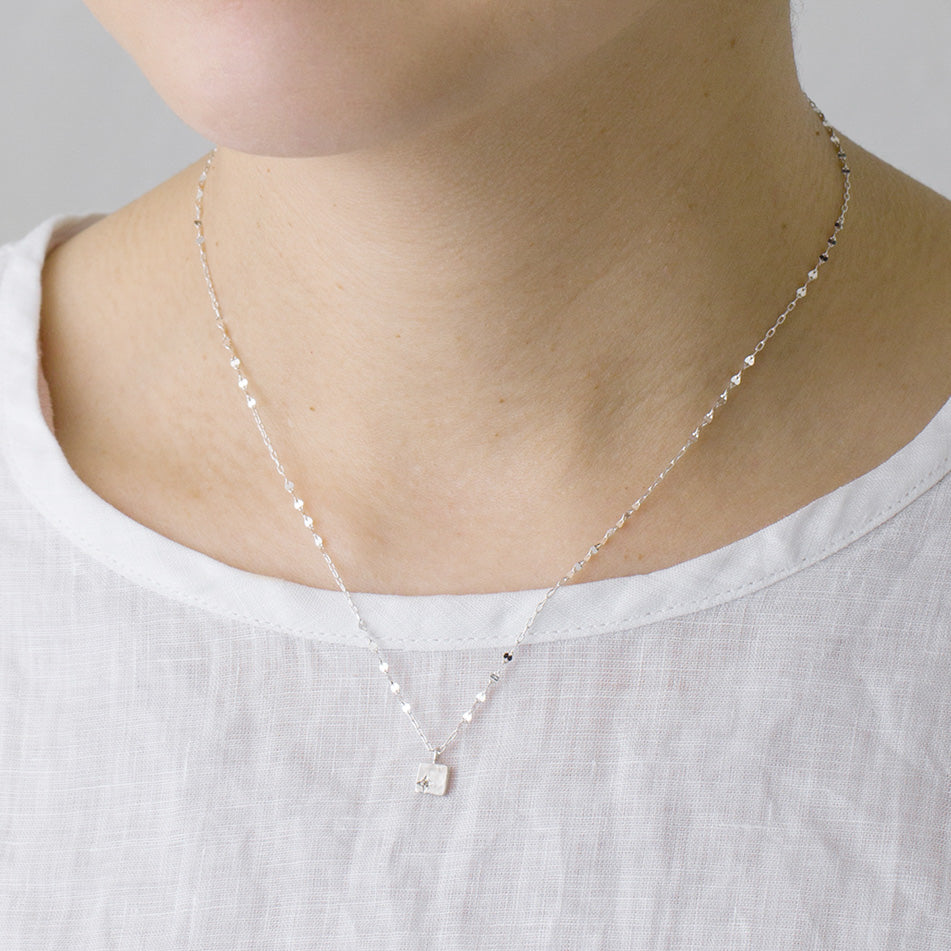 Aperdiem Starry Square Necklace