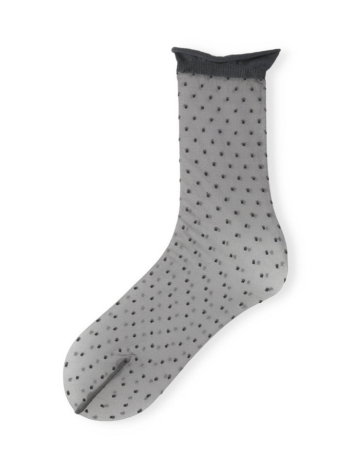 Tabio 01114-0490 Tulle Pin Dot Socks