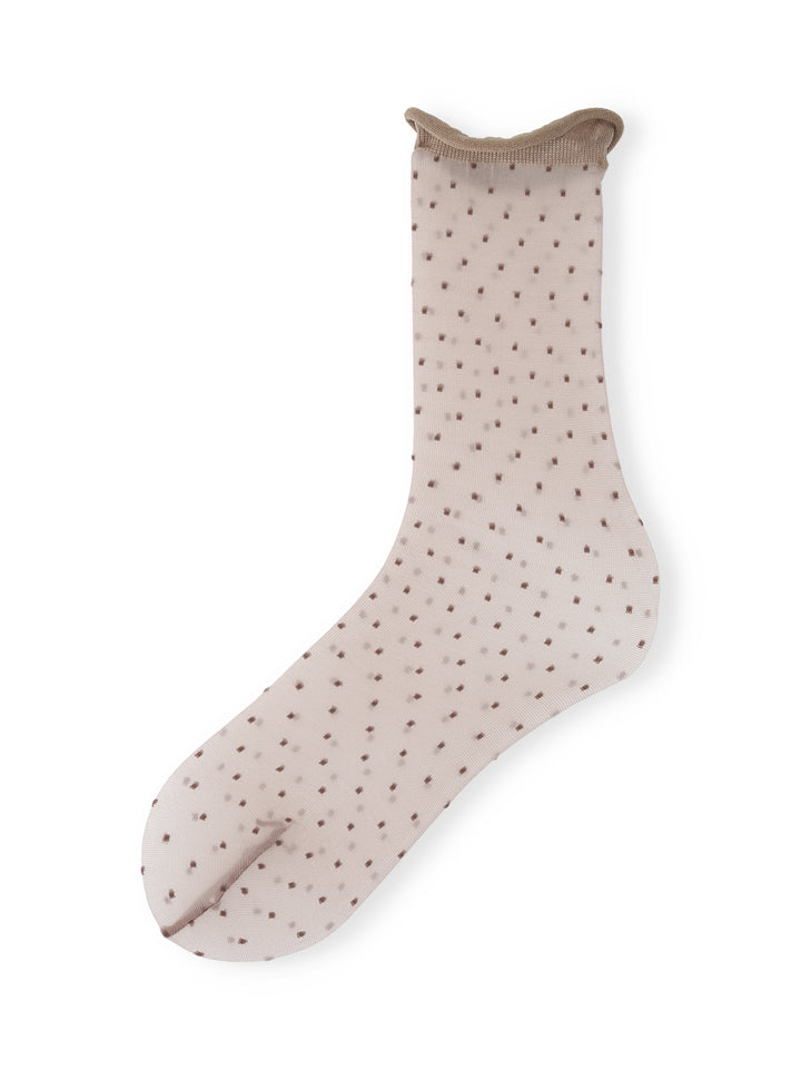 Tabio 01114-0490 Tulle Pin Dot Socks