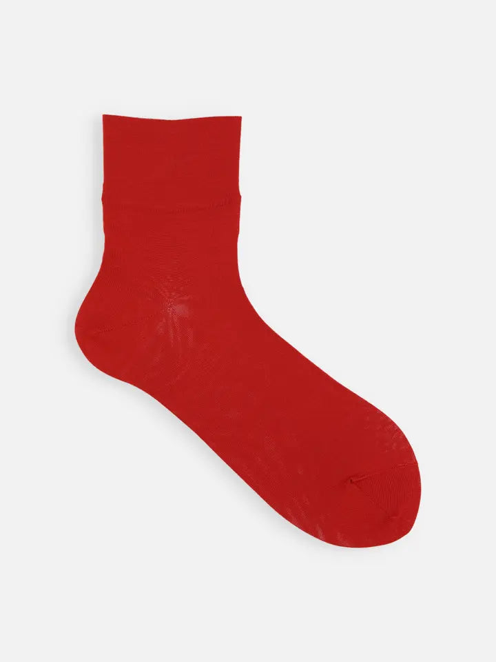 Tabio 021132010 plain silk short socks / Various Colors