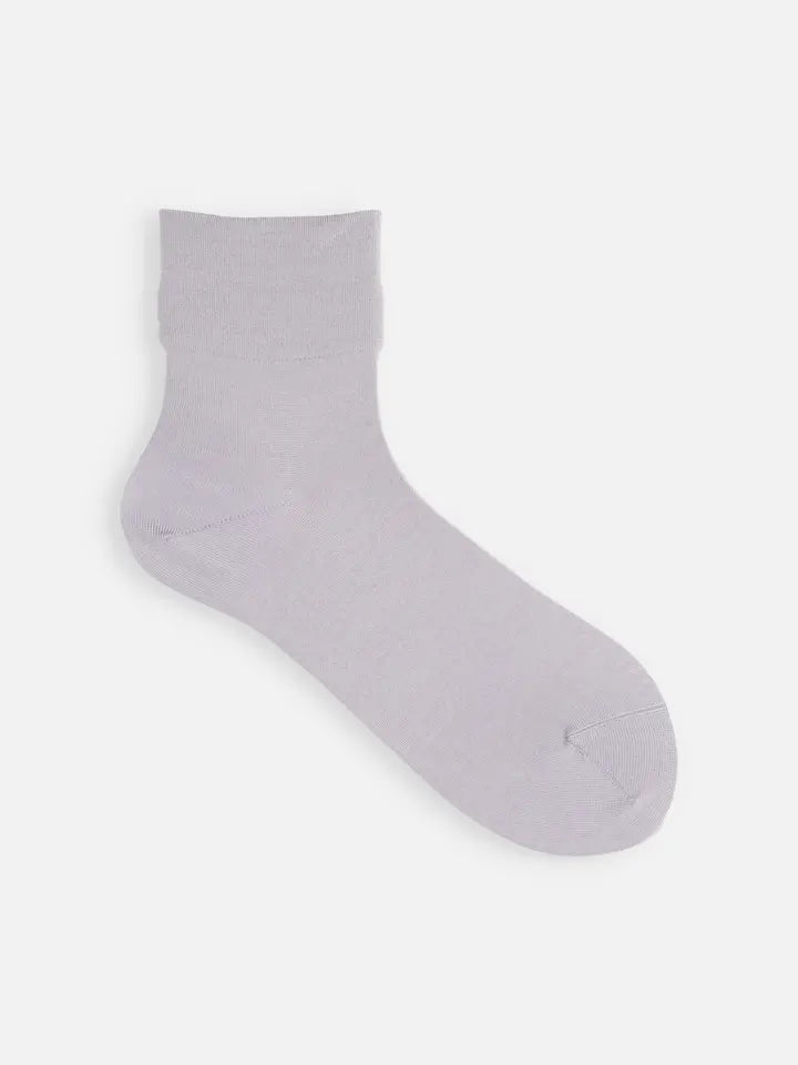 Tabio 021132010 plain silk short socks / Various Colors