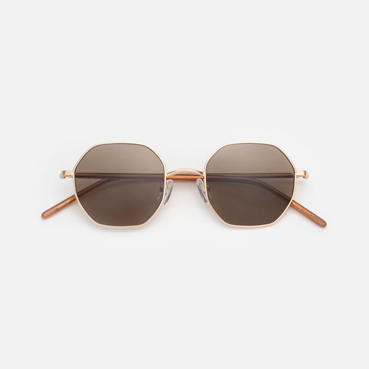 Ciqi Cheryl Sunglasses Brown, Dark Brown Lens