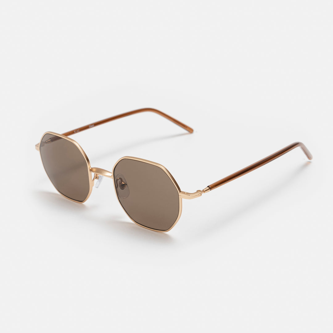 Ciqi Cheryl Sunglasses Brown, Dark Brown Lens