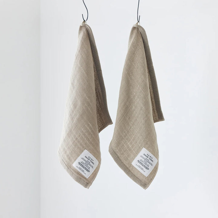 2.5 PLY GAUZE Washcloth Beige