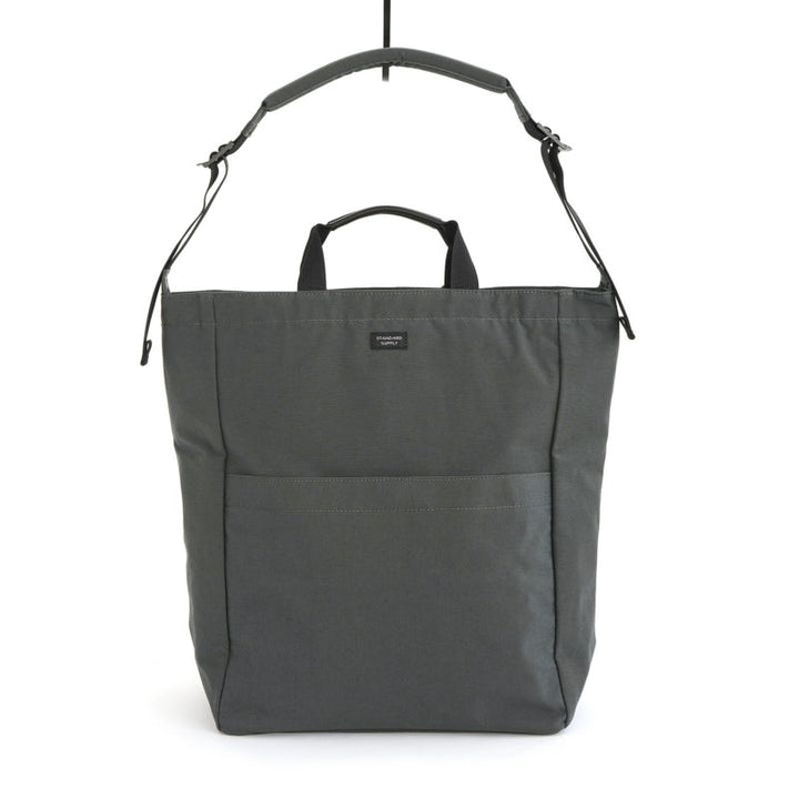 2WAY ZIP TOTE STEEL GREY
