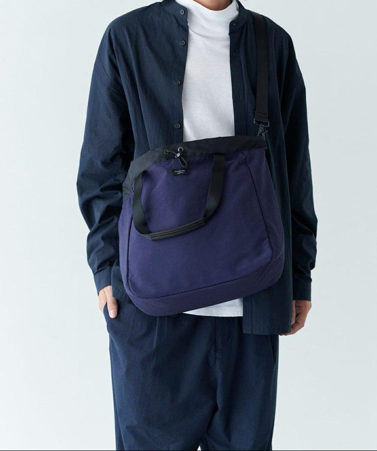 2Way Draw String Tote Dark Purple