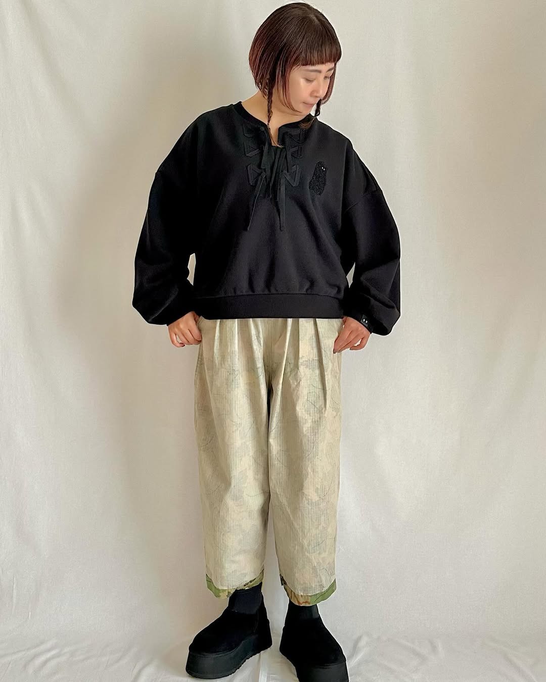 MOJA LAME RIBBON BIG PULLOVER