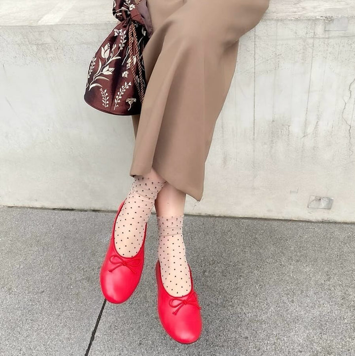 Tabio 021131981 Sheer dot short socks /various colors