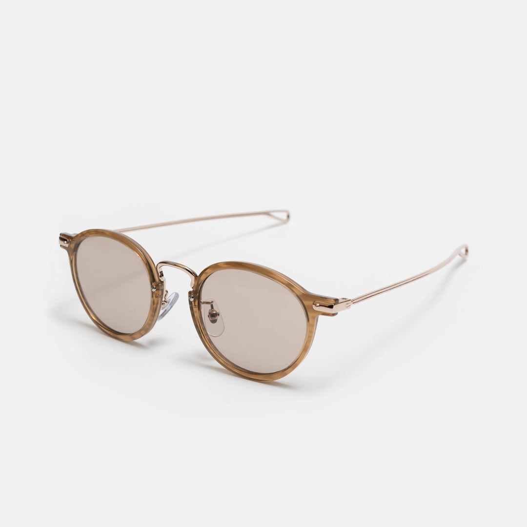 Ciqi Amy Light Amber Sunglasses - Brown Lens