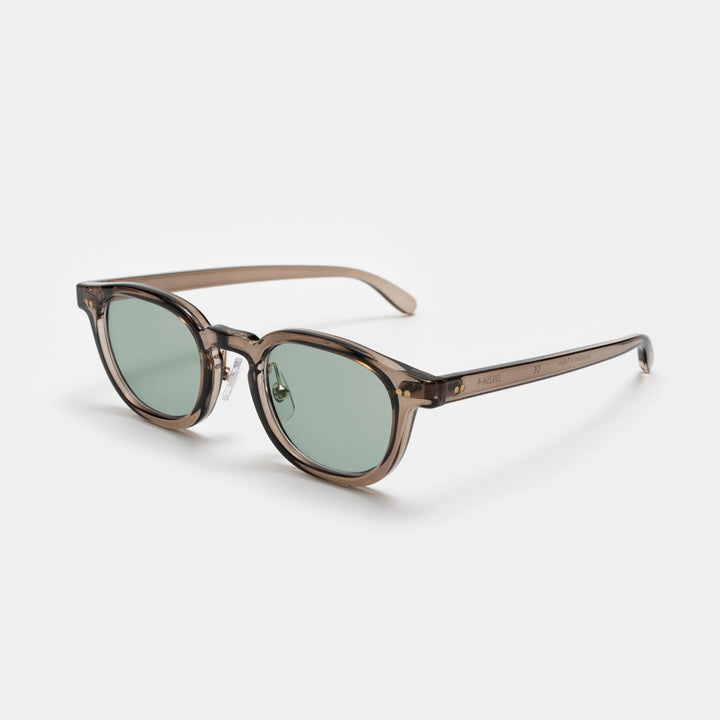 Ciqi Beck Gray Smoke Sunglasses - Green Lens