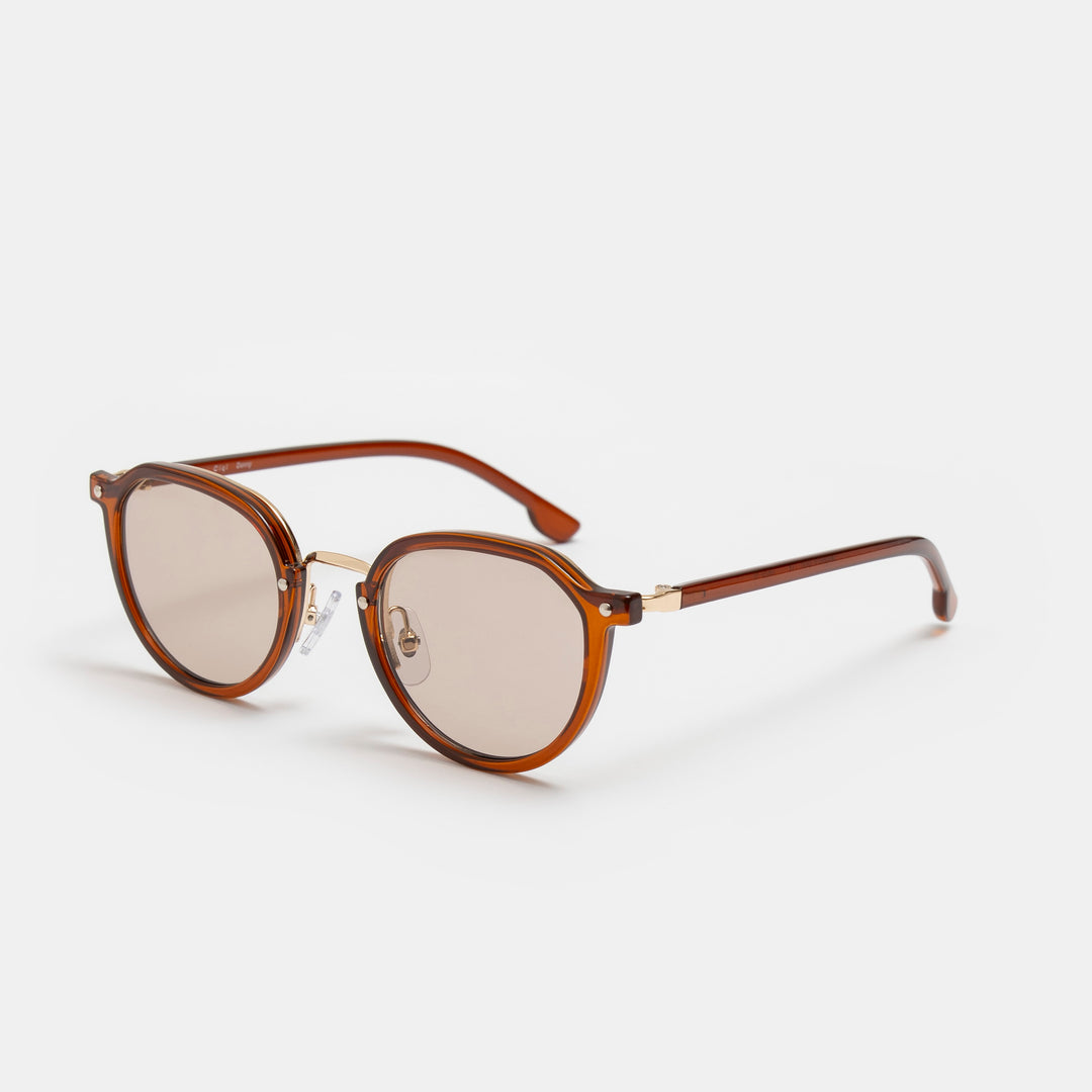 Ciqi Donny Brown Sunglasses - Light Brown Lens