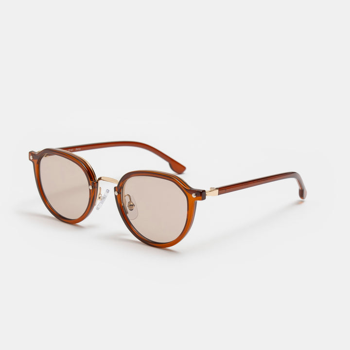 Ciqi Donny Brown Sunglasses - Light Brown Lens