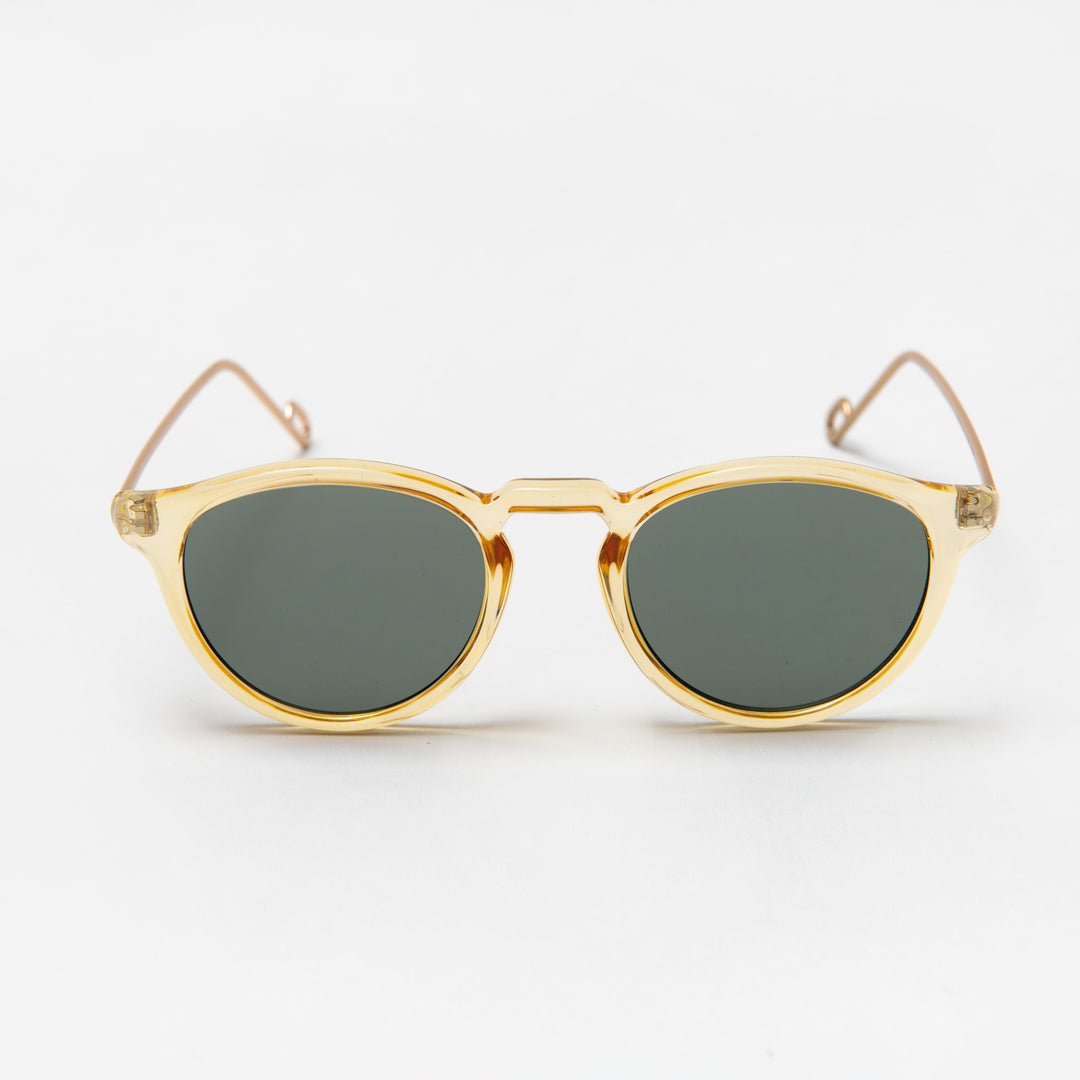 Ciqi Evans Honey Gold Green Lens sunglasses