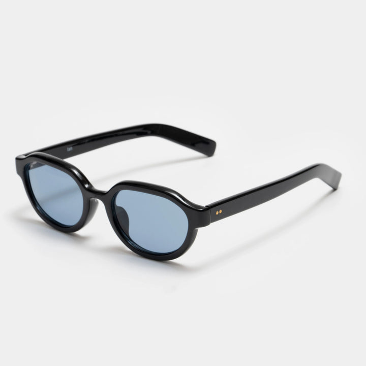 Ciqi 63637 Ian Black / Blue Lens Sunglasses