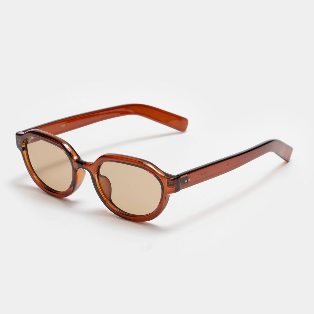 Ciqi 63627 Ian Brown / Light Brown Lens Sunglasses