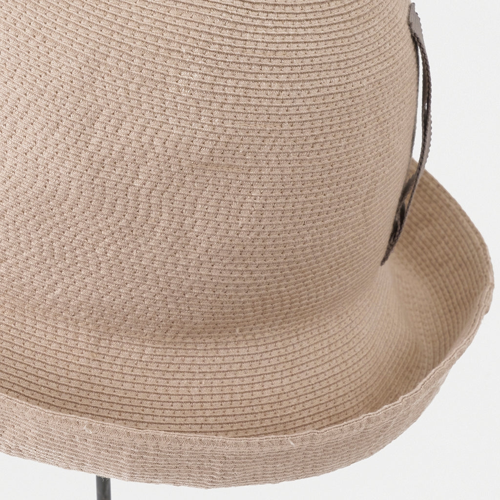 Mature Ha MAS25-73GRG Silk Linen Braid Hat / Greige