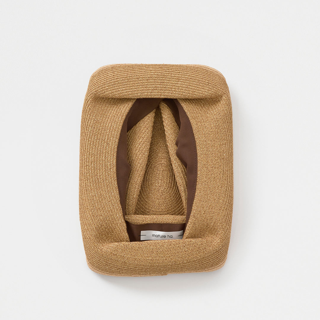 BOXED HAT 11cm brim switch color line edge