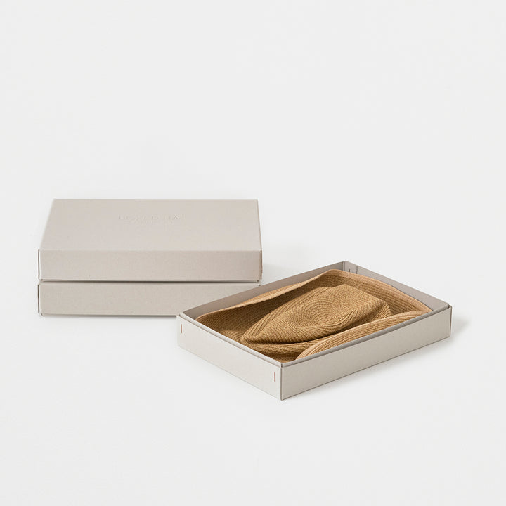BOXED HAT 11cm brim switch color line edge