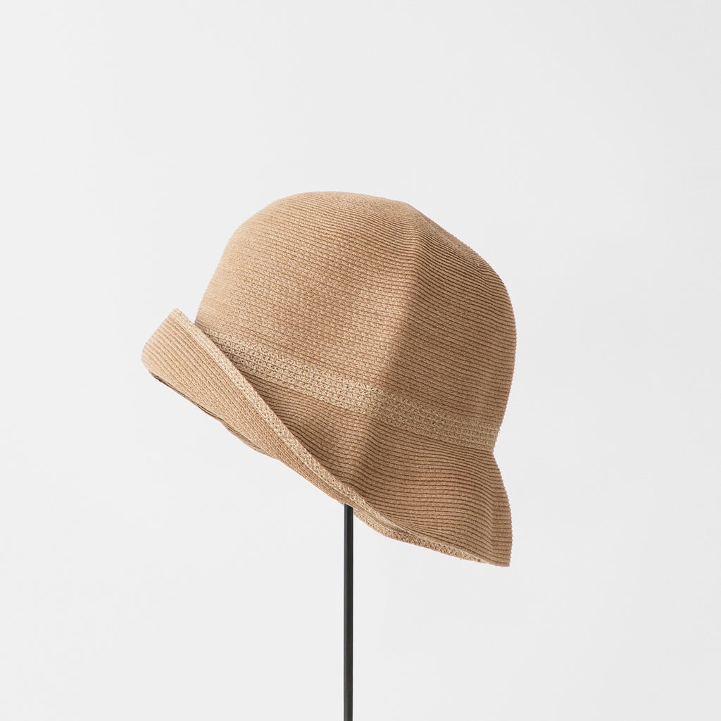 Water Repellent paper braid hat switch short brim - Natural
