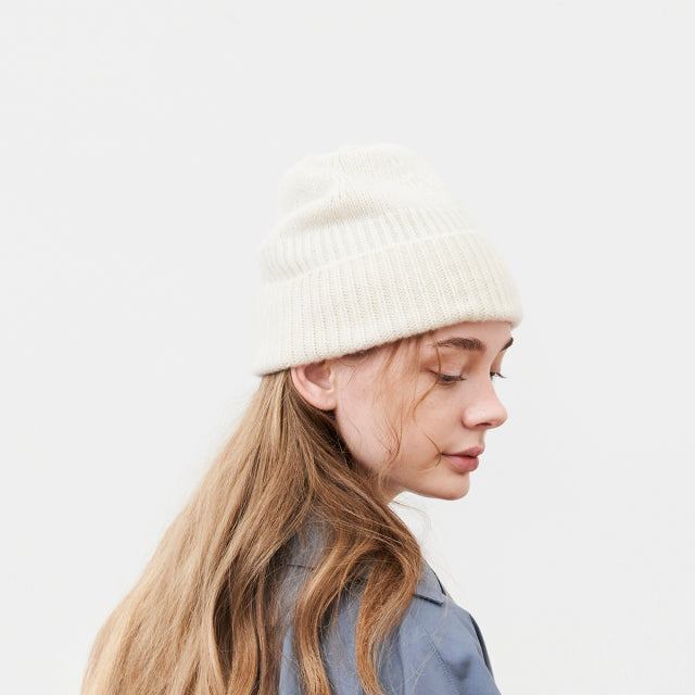 Mature Ha MRW-CAS001 knit cap  Cashmere White