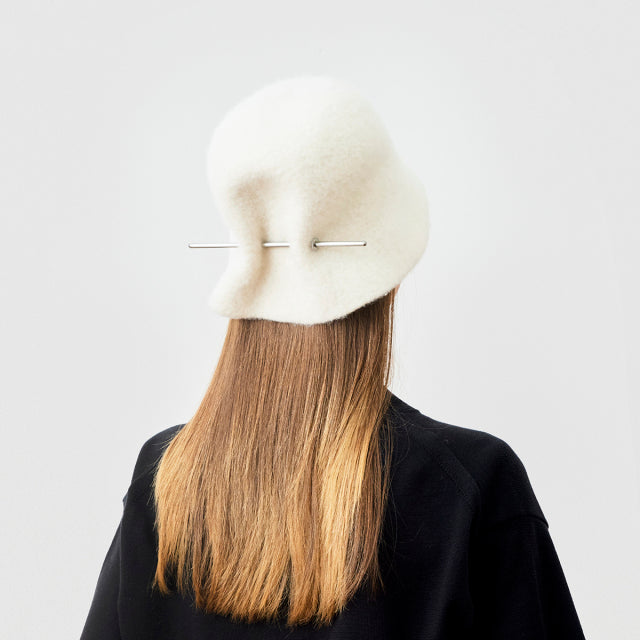 Mature Ha MRW-CAS23WH bell hat stainless steel stick - cashmere