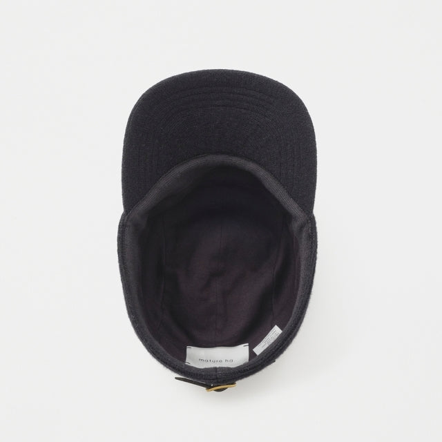 Mature Ha MAW24-02BK dual layered knit cap