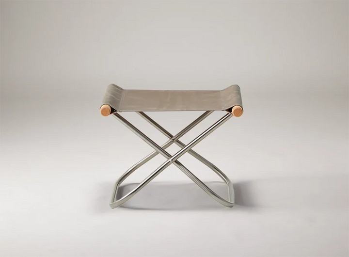 NychairX Ottoman Pebblw Grey - Oil Finish