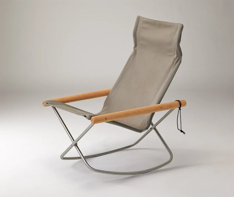 NychairX Rocking Pebble Grey - Oil Finish