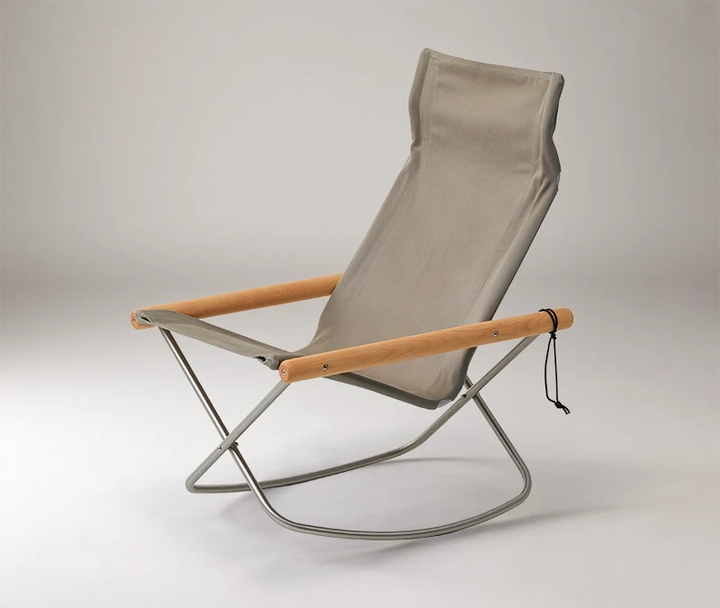 NychairX Rocking Pebble Grey - Oil Finish