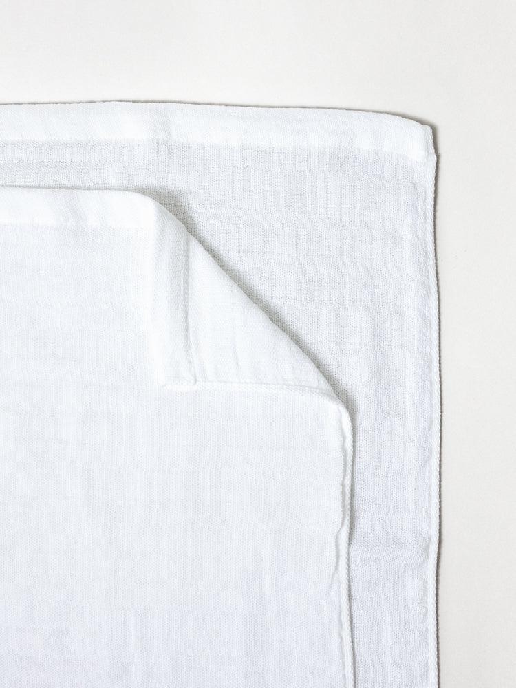 WHITE - 2.5 PLY GAUZE bath towel L