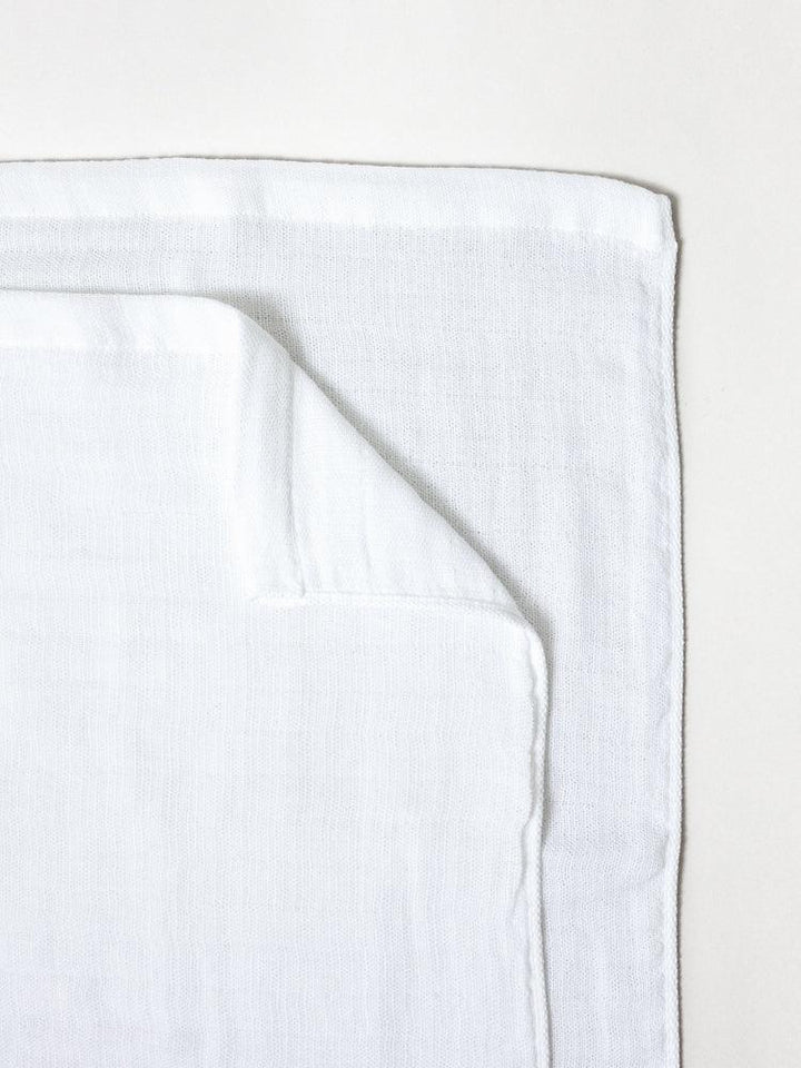 WHITE - 2.5 PLY GAUZE bath towel L