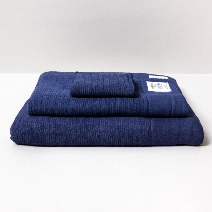 NAVY - Inner Pile face towel