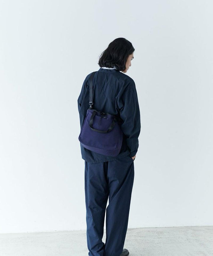2Way Draw String Tote Dark Purple