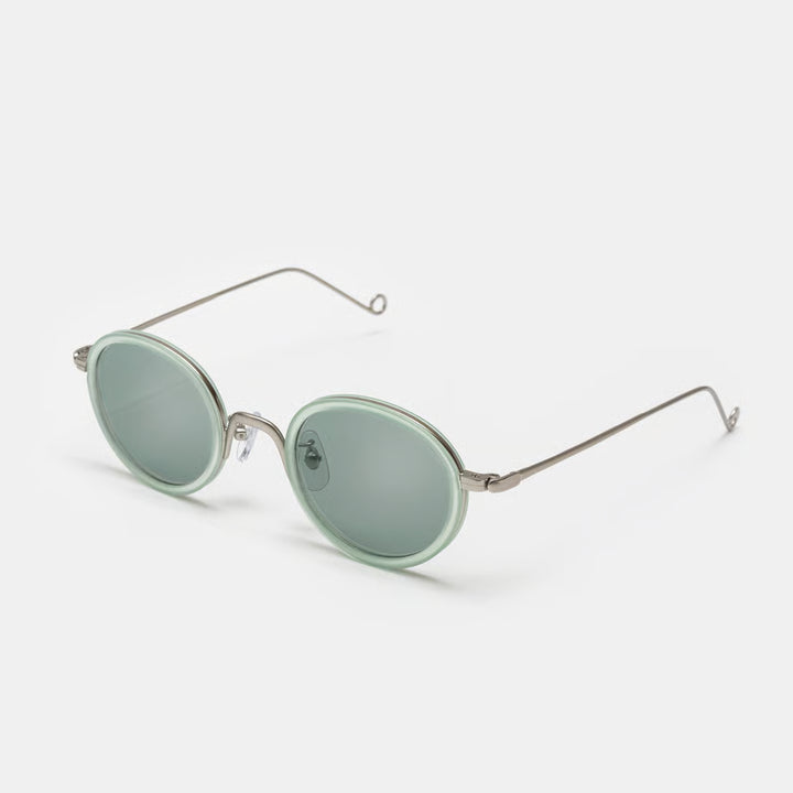 Carole Baijings × Ciqi Herbie Ice Green Sunglasses - Green Lens