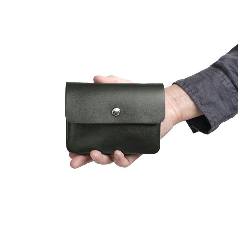 Standard Supply Pal Flap Wallet Grey Leather