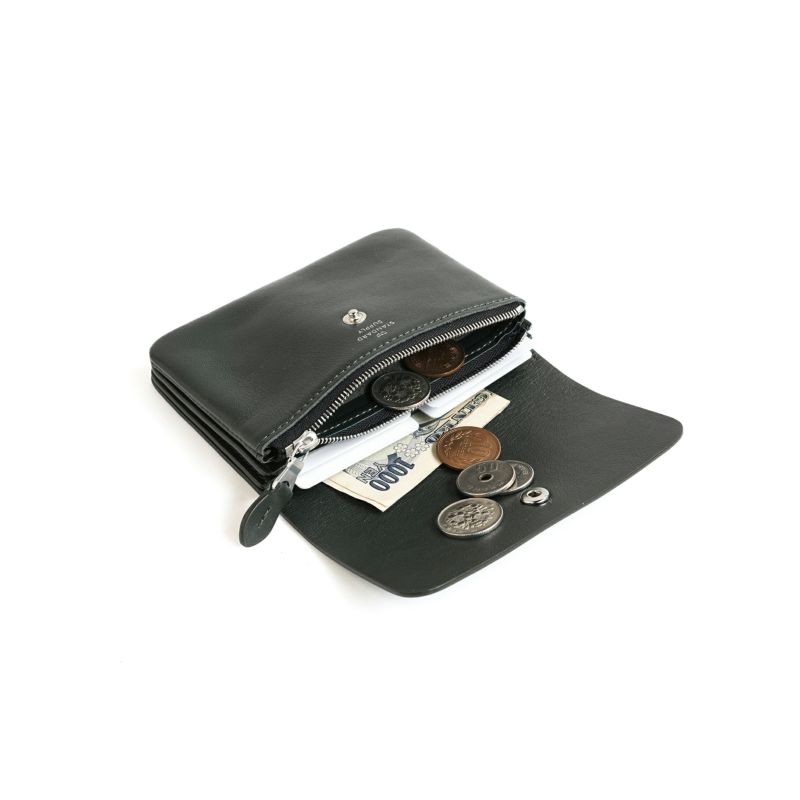 Standard Supply Pal Flap Wallet Grey Leather