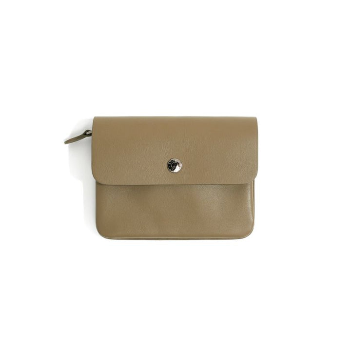 Standard Supply Pal Flap Wallet Light Beige  Leather