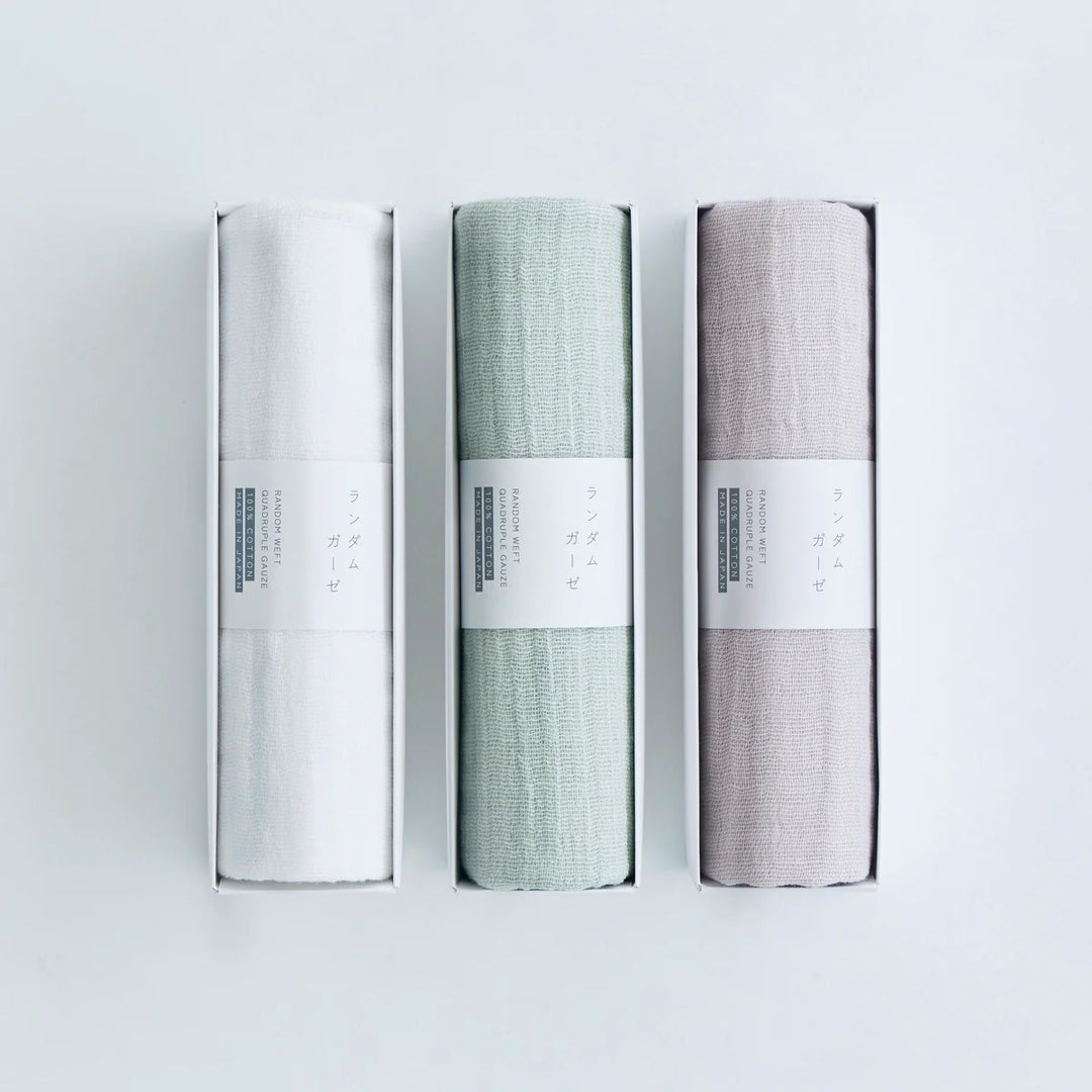 Quadruple Gauze  Face Towel - off white