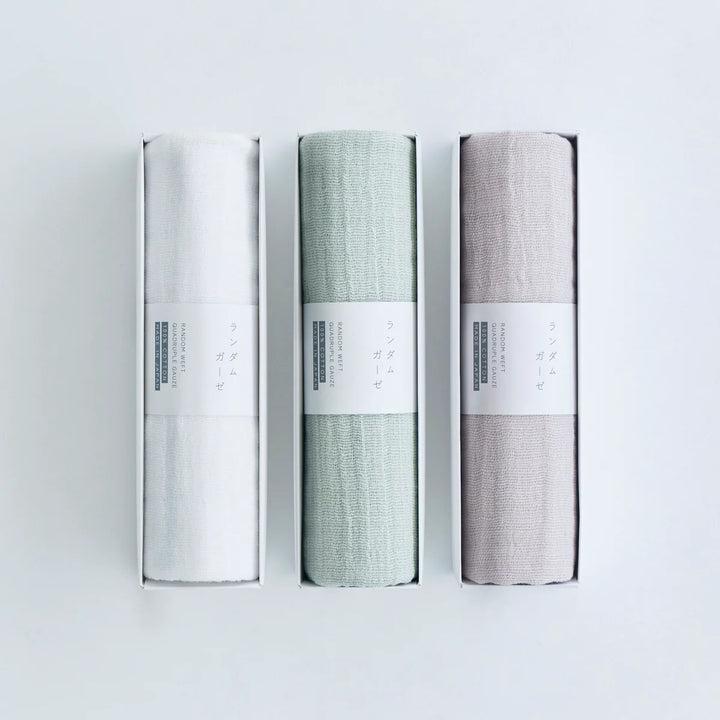 Quadruple Gauze  Face Towel - off white