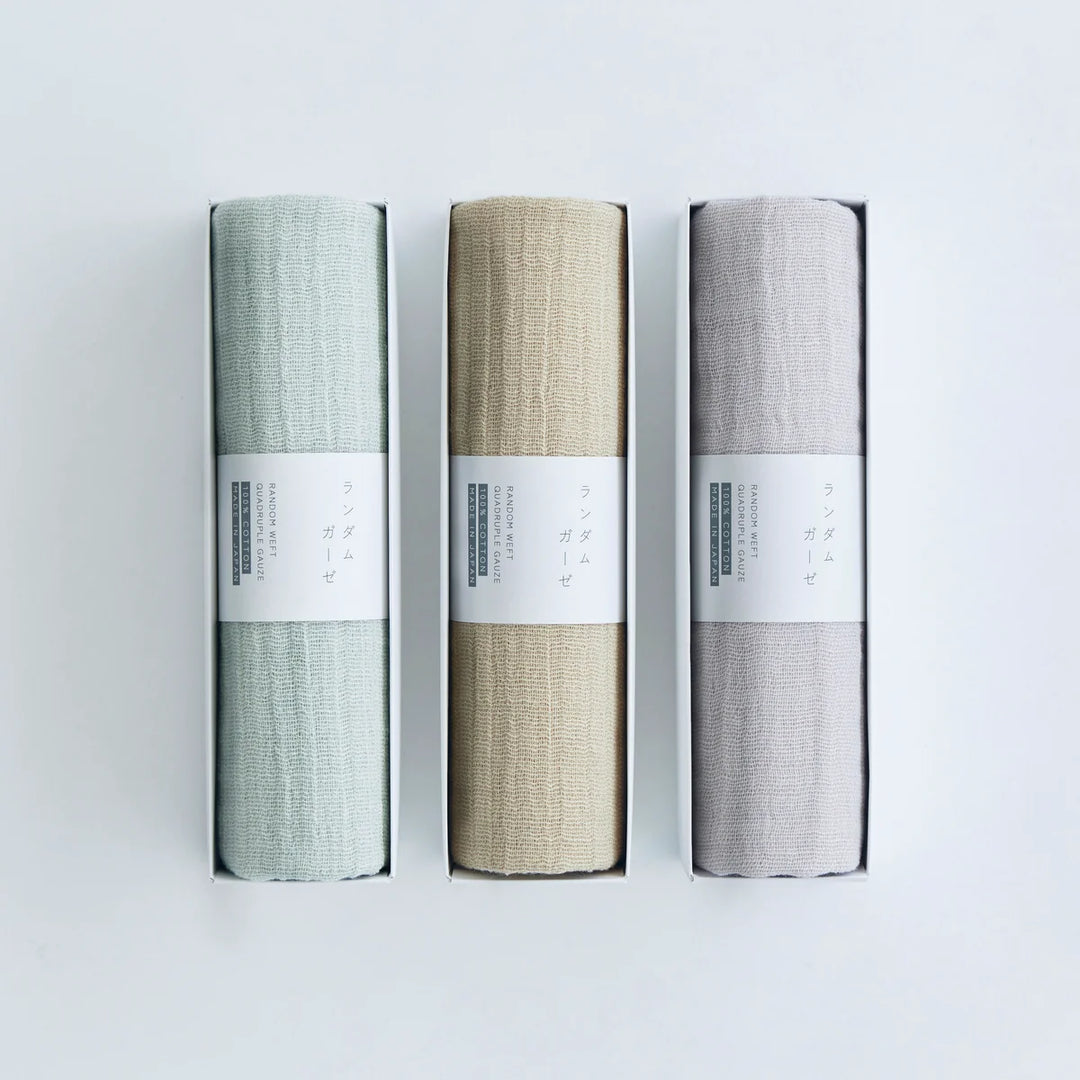 Quadruple Gauze  Face Towel - Beige