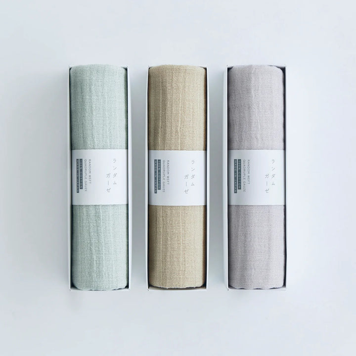 Quadruple Gauze  Face Towel - Beige