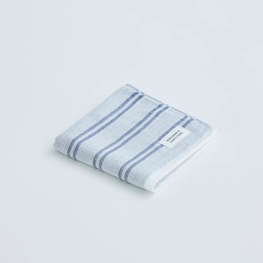 Shima Gauze Double stripe WashCloth  - Shadow
