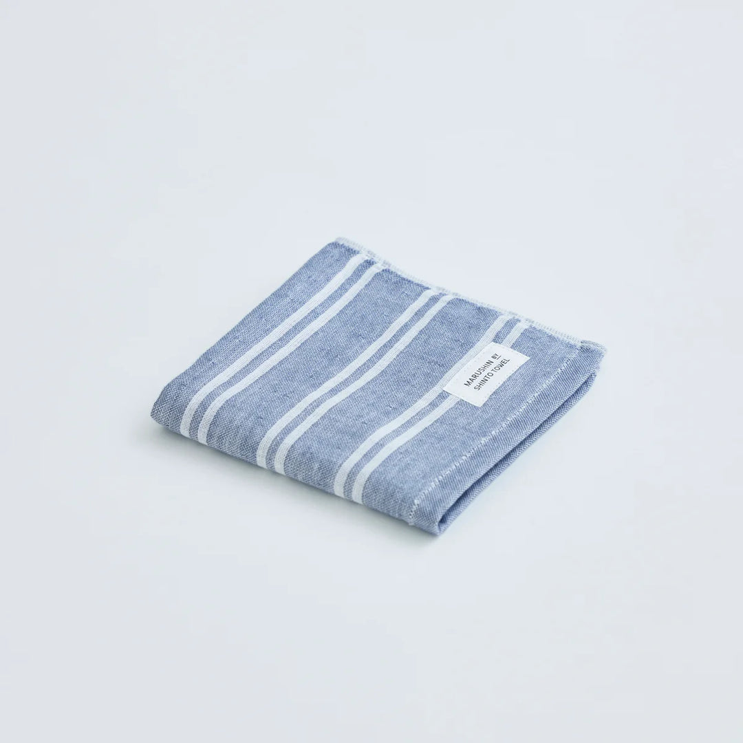 Shima Gauze Double stripe WashCloth  - Shadow