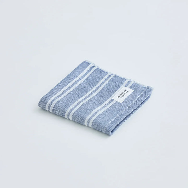 Shima Gauze Double stripe WashCloth  - Shadow