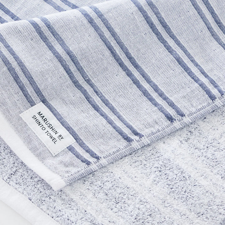 Shima Gauze Double stripe WashCloth  - Shadow