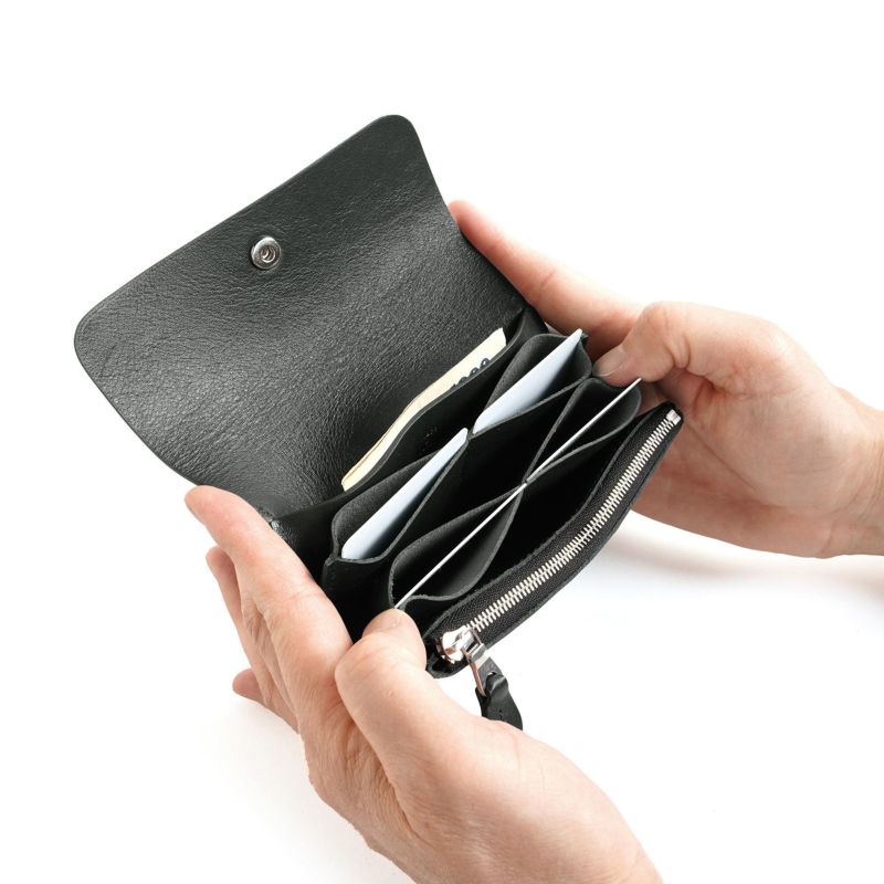 Standard Supply Pal Flap Wallet Grey Leather